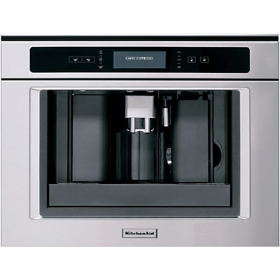 KitchenAid KQXXX45600 Built-In Coffee Machine, Stainless Steel KitchenAid KQXXX45600 Built-In Coffee Machine, Stainless Steel